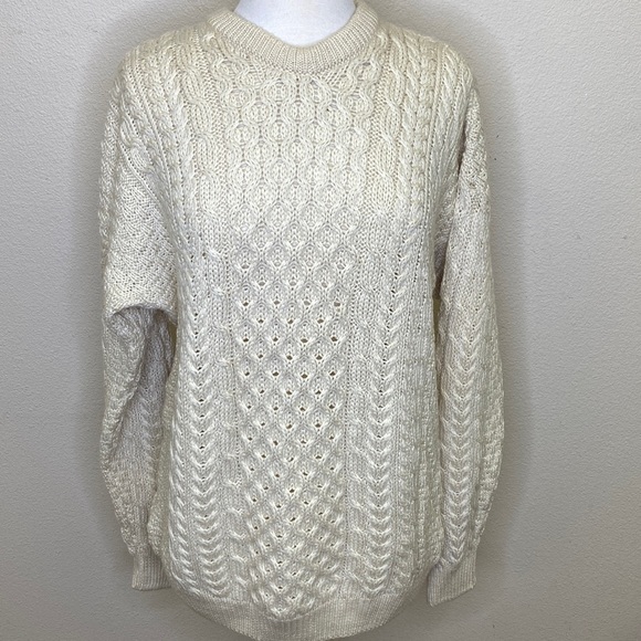 Lana Merino Donna SAOL Aran Women's Irish Sweater 100% Merino Wool